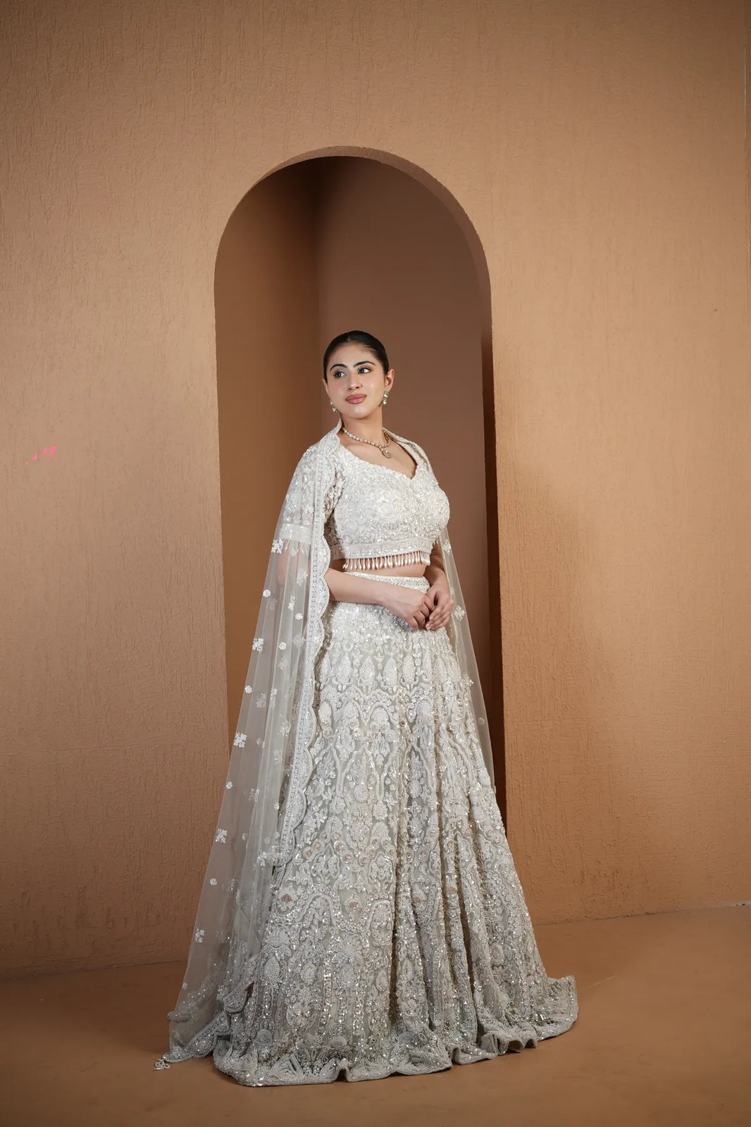 Ethereal Ivory Lehenga