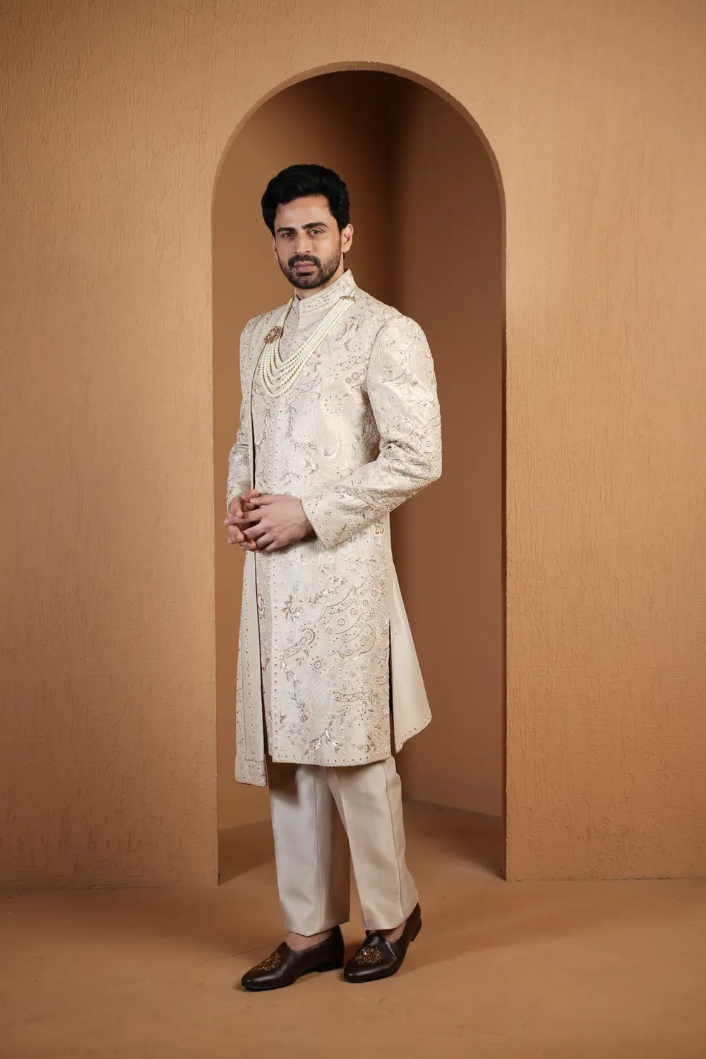 Pearl Dune Sherwani Set
