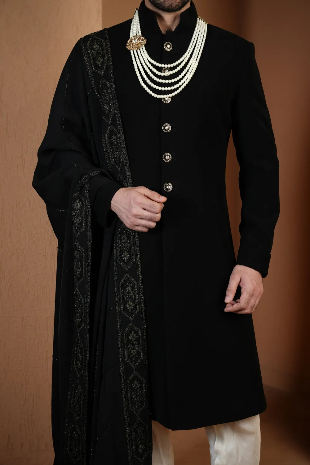Midnight Sovereign Sherwani Set