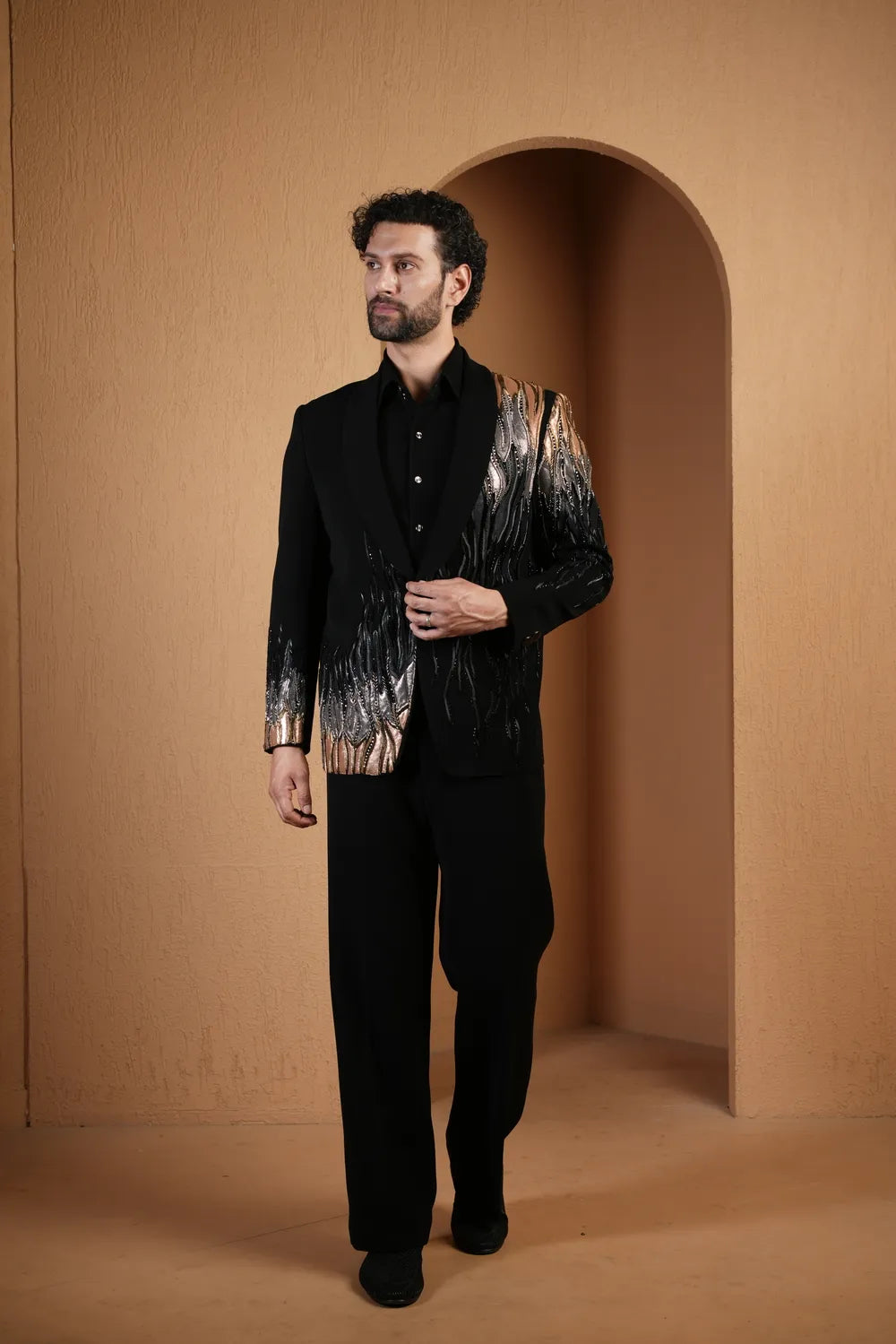 Sharp Tailored Tuxedo Set